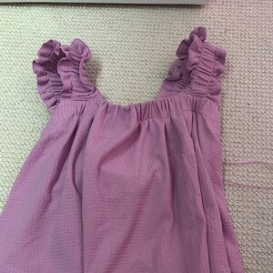 Ruffled Pink Sleeveless Top
